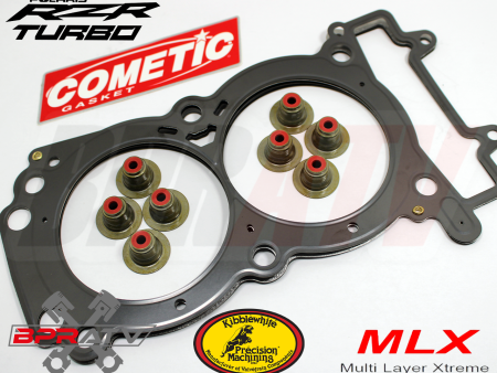 Polaris RZR XP Turbo S S4 XP4 MLX 4-Layer Head Gasket Kibblewhite RED Viton Seal Online Hot Sale