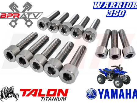 Yamaha Warrior 350 YFM350X YFM 350X TITANIUM Stator Cover Bolts Screw Kit Ti Set For Sale