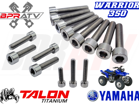 Yamaha Warrior 350 YFM350X YFM 350X TITANIUM Clutch Cover Bolts Screw Kit Ti Set Cheap