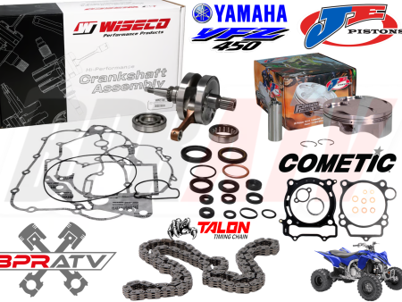 YFZ450 YFZ 450 95mm Stock Bore JE Pump Gas Piston Wiseco Crank Motor Rebuild Kit Cheap