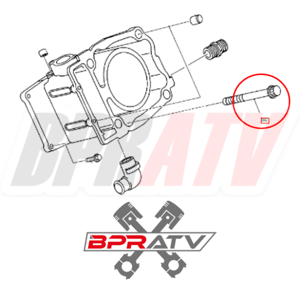 Polaris Sportsman 500 TITANIUM Cylinder To Crankcase Studs Kit Bolt Kit 3084873 For Sale