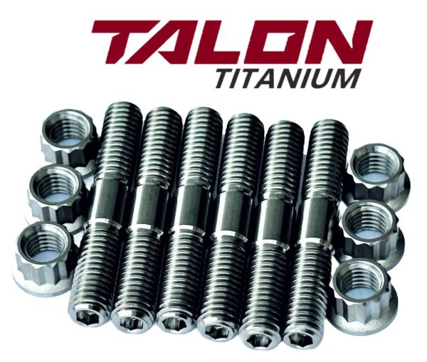 YZ125 YZ250 TITANIUM Cylinder Head Studs Ti Stud Bolt 12 Point Nut Kit Set Online Hot Sale