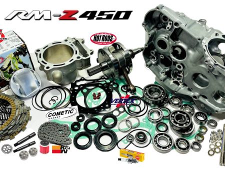 15-17 RMZ450 Cases Rebuild Kit Complete Top Bottom Motor Engine Crankcase Set Supply