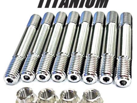 YZFR1 YZF-R1 TITANIUM Exhaust Studs All Ti Exhaust Stud 12 Point Nut Kit Set Online now