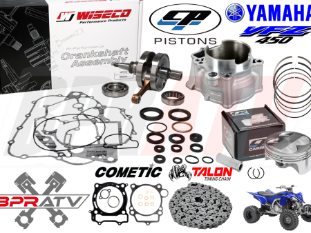 YFZ450 YFZ 450 95mm Stock Bore Cylinder CP Piston Wiseco Crank Motor Rebuild Kit Online Sale