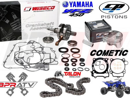 YFZ450 YFZ 450 95mm Stock Bore CP Pump Gas Piston Wiseco Crank Motor Rebuild Kit Hot on Sale