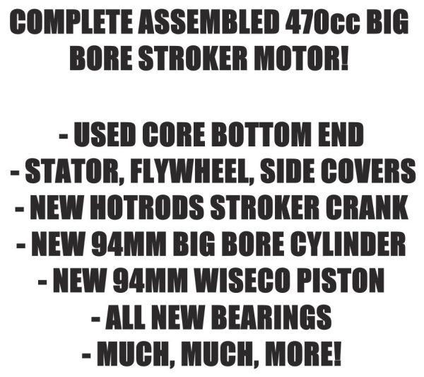 DRZ400 DRZ DR-Z 400 Rebuilt Motor Engine 470cc Big Bore Stroker Complete Build For Discount