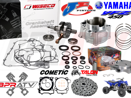 YFZ450 YFZ 450 479cc 98mm Big Bore Cylinder JE Piston Wiseco Crank Rebuild Kit Cheap