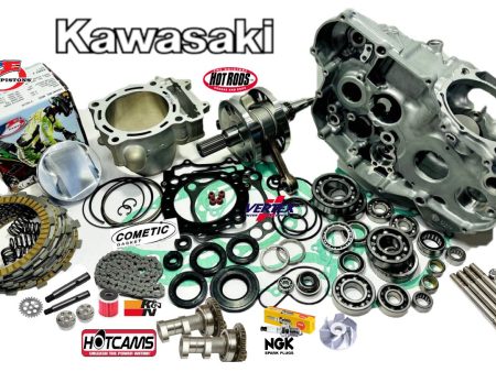 15-17 RMZ450 Cases Rebuild Kit Cams Top Bottom End Crankcase Stage 2 Hotcams For Discount