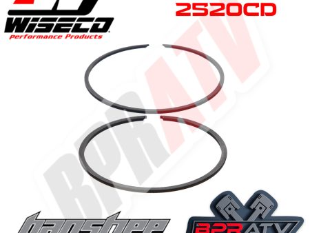 Banshee 350 64 mm Bore Wiseco Piston Rings Rebuild Set 2520CD 1 (One Ring Set) For Cheap