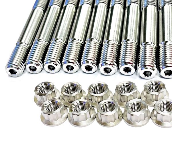 05-16 GSXR 1000 Cylinder Head Studs GSXR-1000 TITANIUM Stud Bolts Bolt Nut Kit Discount