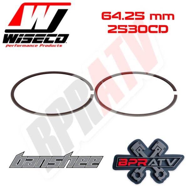 Banshee 350 64.25 mm Bore Wiseco Piston Rings Rebuild Set 2530CD 1 (Set of One) For Sale