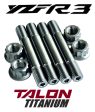 YZFR3 YZF-R3 TITANIUM Exhaust Studs All Ti Exhaust Stud 12 Point Nut Kit Set Supply