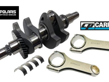 Polaris 3022056 Crankshaft RZR Turbo OEM Crank Carrillo Rods Plain Bearings Kit Supply