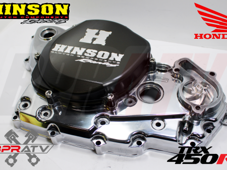 04-05 TRX450R TRX 450R POLISHED Crankcase Clutch Cover HINSON Billetproof Cover on Sale