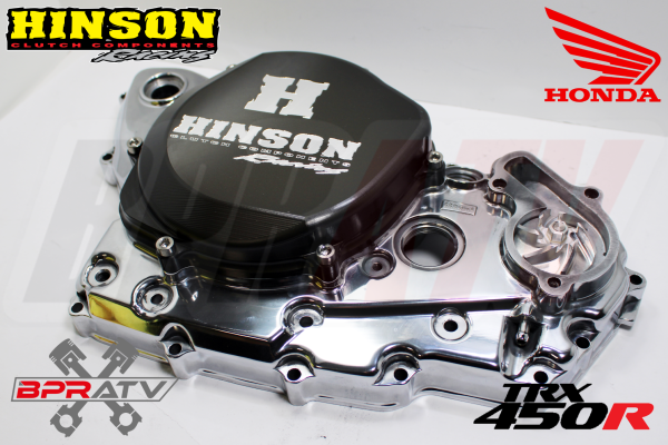 04-05 TRX450R TRX 450R POLISHED Crankcase Clutch Cover HINSON Billetproof Cover on Sale