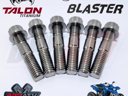 Yamaha Blaster 200 TITANIUM Cylinder Head Studs Complete Bolts Ti Stud Nuts Kit Discount