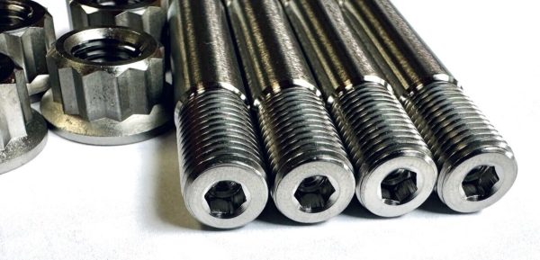 Kodiak Grizzly 400 450 TITANIUM Cylinder Bolt Head Studs Ti Stud Nut Upgrade Kit For Sale