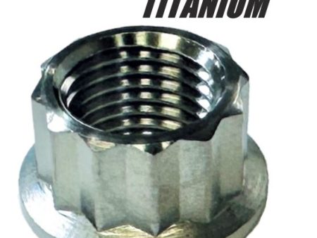 Yamaha 90179-12657-00 Flywheel Rotor Lock Nut TITANIUM 12 Point Flange Nut Online Sale